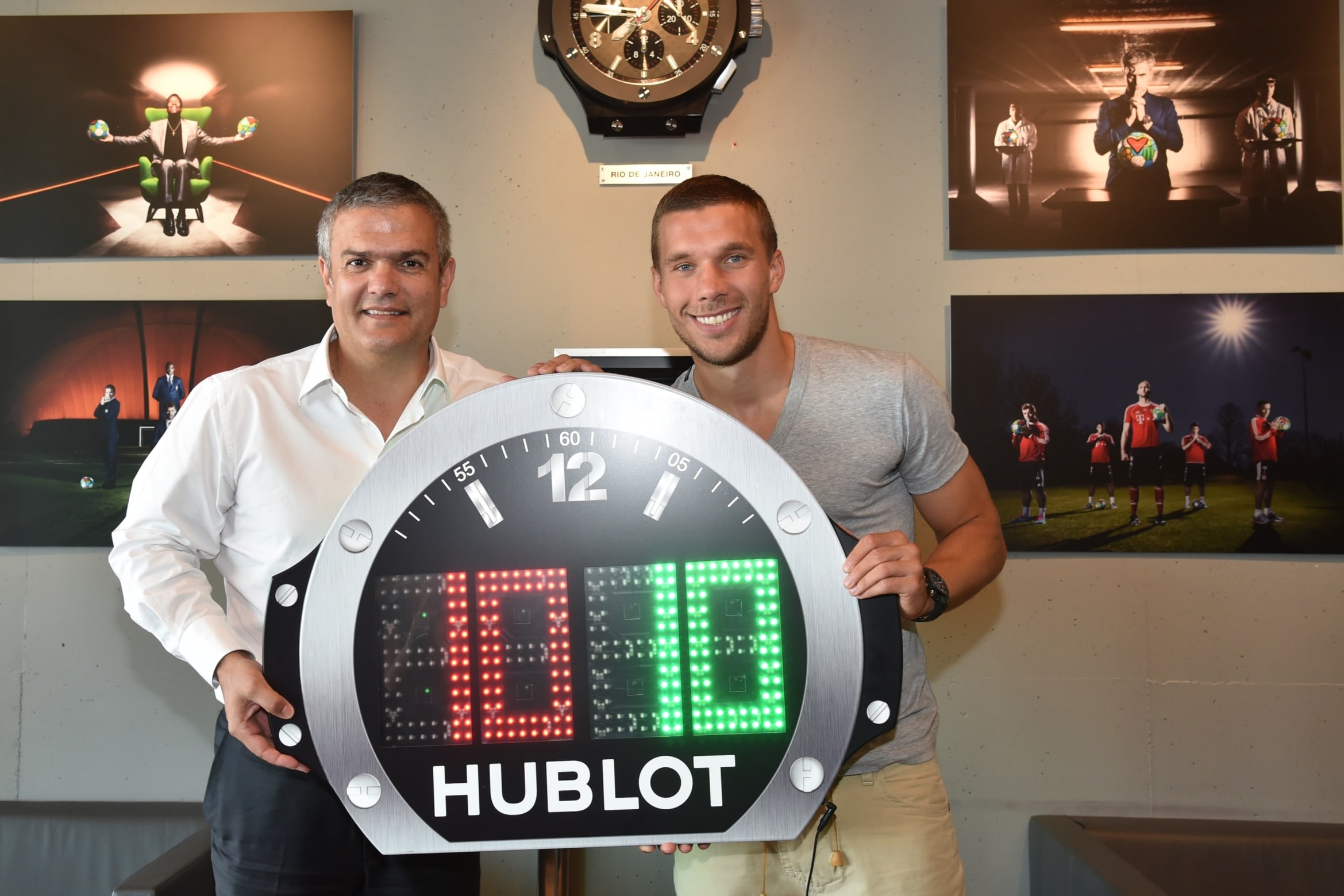 Lukas Podolski bei Hublot