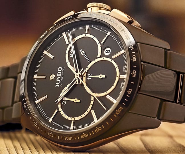 Rado HyperChrome Tachymeter Brown Ceramic