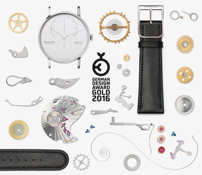 Nomos Lambda Weißgold German Desing Award