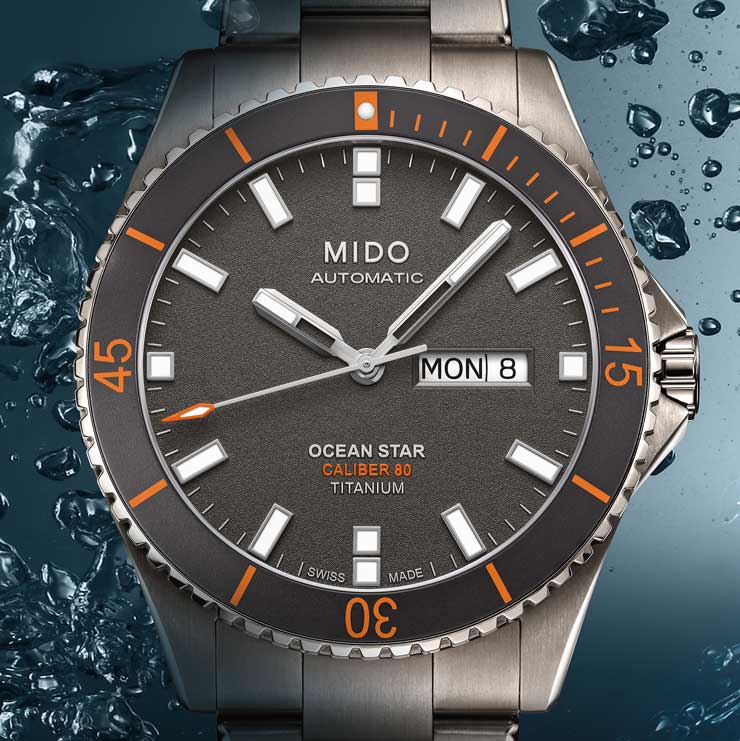 Mido Ocean Star Captain Titanium