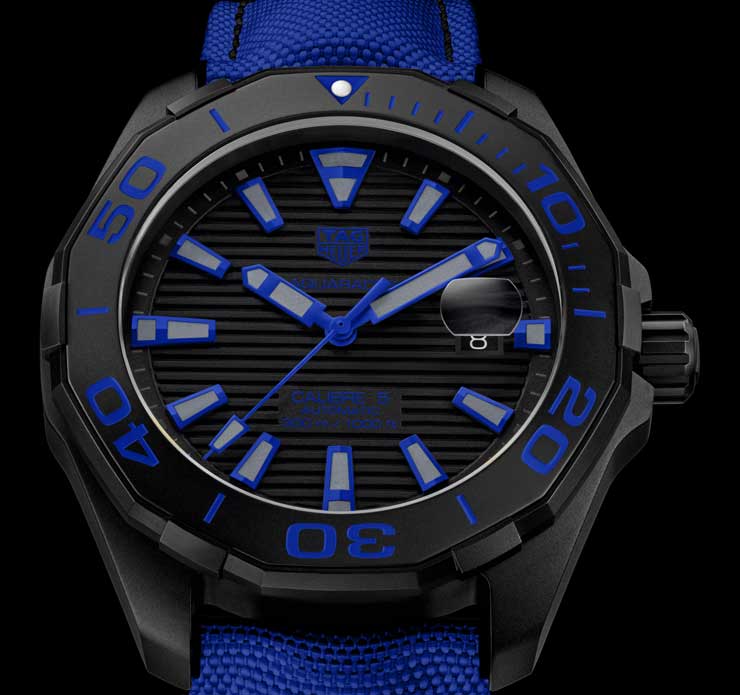 Aquaracer 300 Meter Black Titanium & Nylon Strap