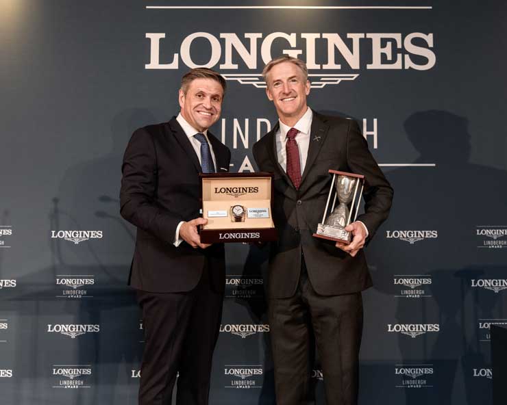 1. Longines Lindbergh Award geht an Erik Lindbergh, Enkel der Fliegerlegend