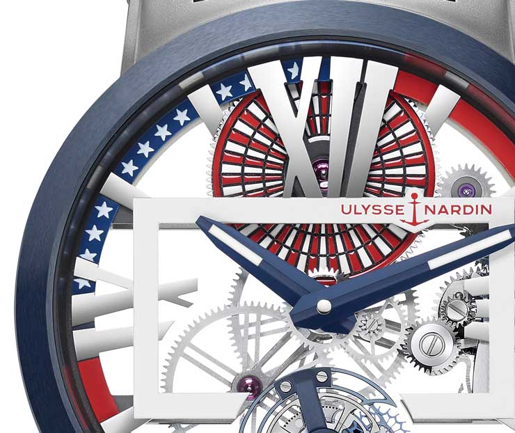 auf 50 Exemplare limitierte Sonderauflage der Executive Skeleton Tourbillon Stars & Stripes