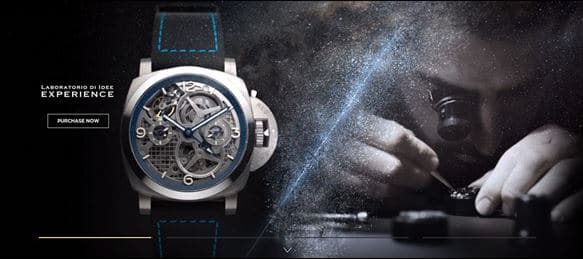 Panerai: Neue Website mit Panerai Online-Boutique