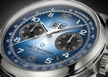 1140.Carl F. Bucherer Heritage BiCompax Annual Bucherer BLUE