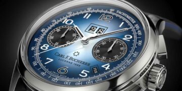 1140.Carl F. Bucherer Heritage BiCompax Annual Bucherer BLUE