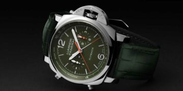 1140.2 pam1296 Luminor Chrono Flyback Verde Militare