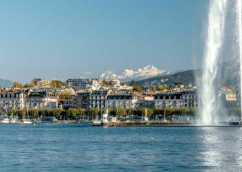 3 genéve jet d'eau vue mont Blanc © Geneva Tourismus