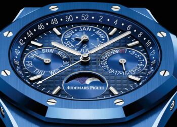 Royal Oak Ewiger Kalender 41 mm blaue Keramik