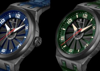 Perrelet Turbine Carbon Forest Green & Midnight Blue