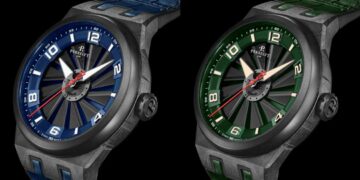 Perrelet Turbine Carbon Forest Green & Midnight Blue