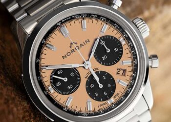 norqain freedom60 chrono 40 mm peach limited edition