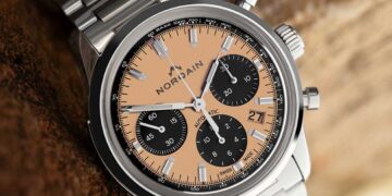 norqain freedom60 chrono 40 mm peach limited edition