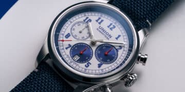 union glashuette belisar chronograph Weißblau