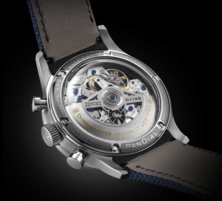 Brellum Pandial Marina Bicompax Titanium Chronometer