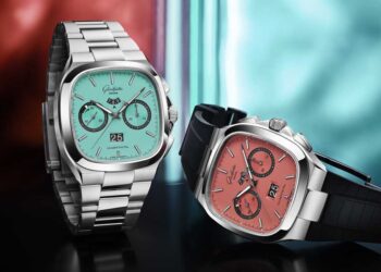 Seventies Chronograph Panoramadatum „Watermelon“ und „Swimming Pool“