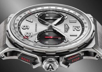 Angelus Chronodate Titanium, Magnetic Silver Edition