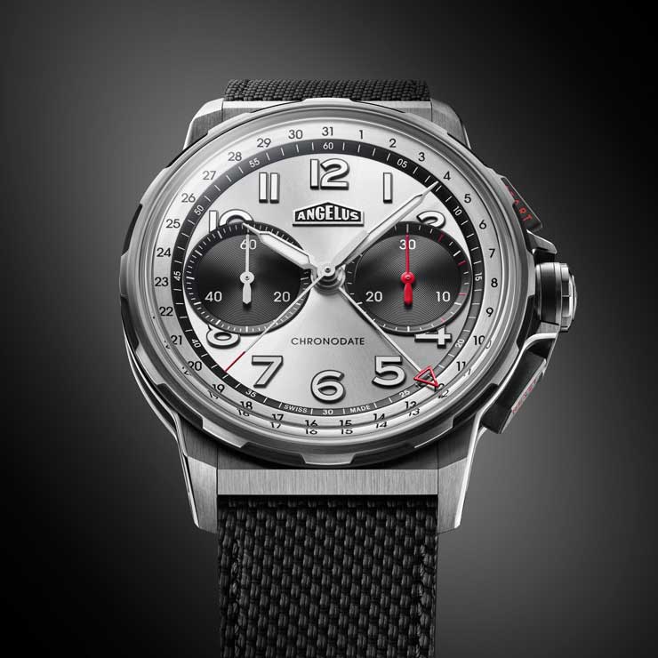 Angelus Chronodate Titanium Magnetic Silver Edition