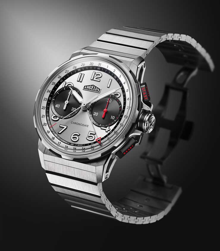 Angelus Chronodate Titanium Magnetic Silver Edition