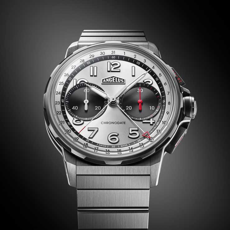 Angelus Chronodate Titanium Magnetic Silver Edition