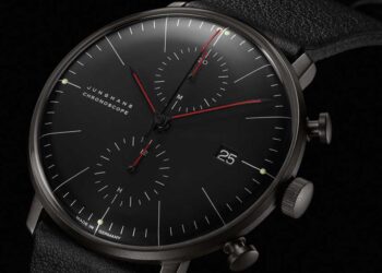 Junghans max bill Chronoscope schwarz