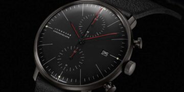 Junghans max bill Chronoscope schwarz