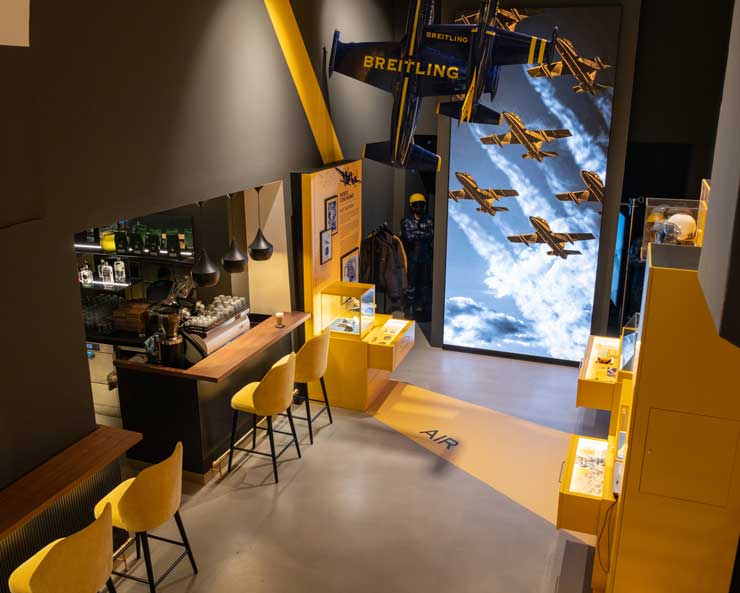 Breitling Pop-up-Museum im Zentrum von Zürich