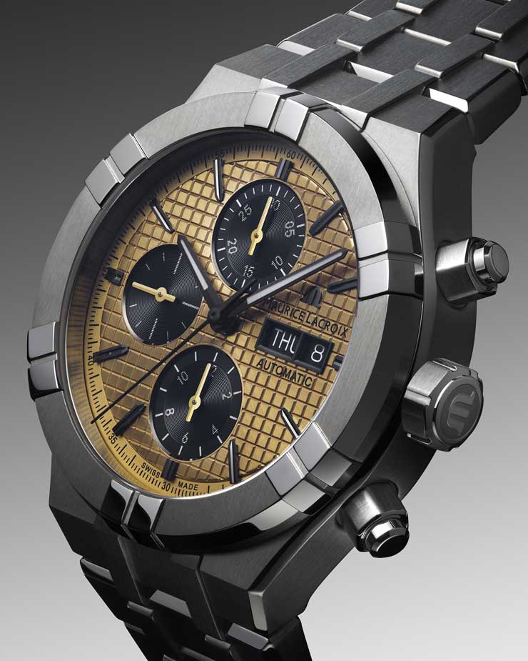 Aikon Automatik Chronograph 44 mm, Titan