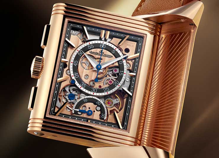 Reverso Tribute Chronograph in Rotgold