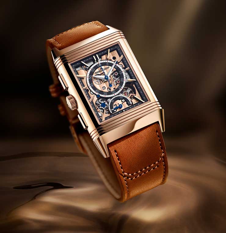 Reverso Tribute Chronograph in Rotgold