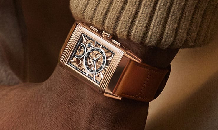 Reverso Tribute Chronograph in Rotgold